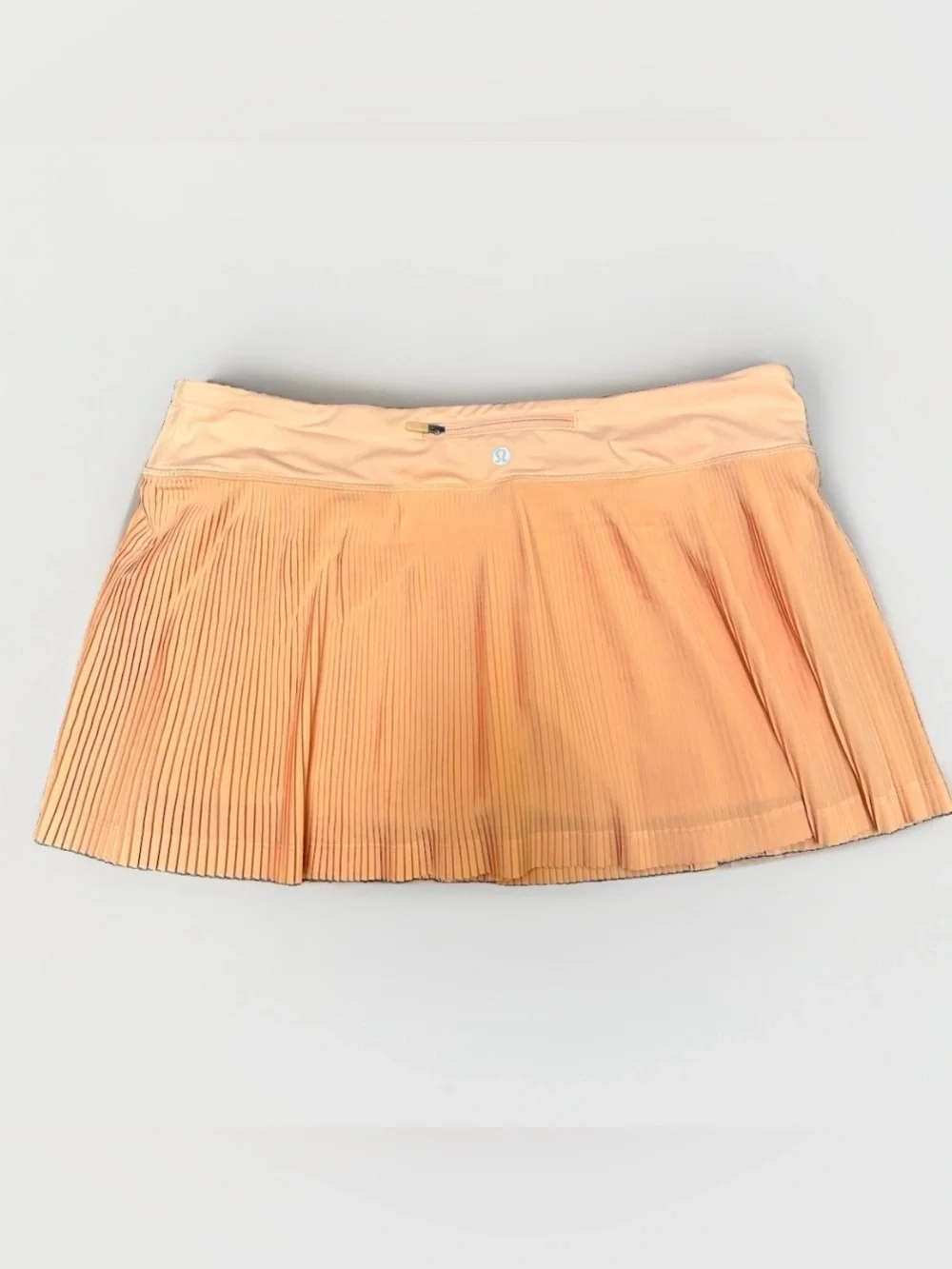 Lululemon Pleat To Street Skort Peach Orange Tennis Preppy Skirt Pickleball 12